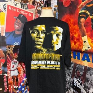 Floyd Mayweather vs Ricky Hatton Boxing T Shirt Undefeated Welterweight Sz 3XL
